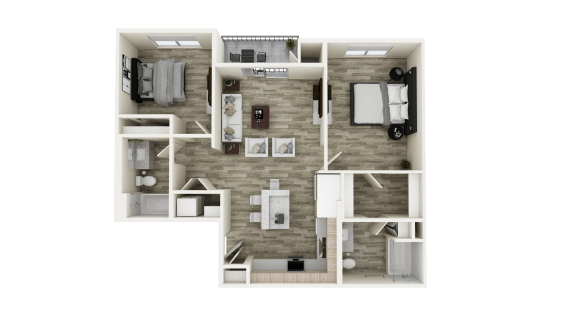 B1 floor plan at Brix 325 Apartments