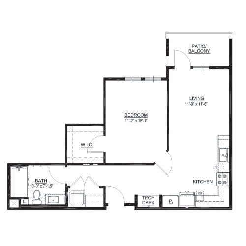 A4 Floor Plan at The Herald Apartments