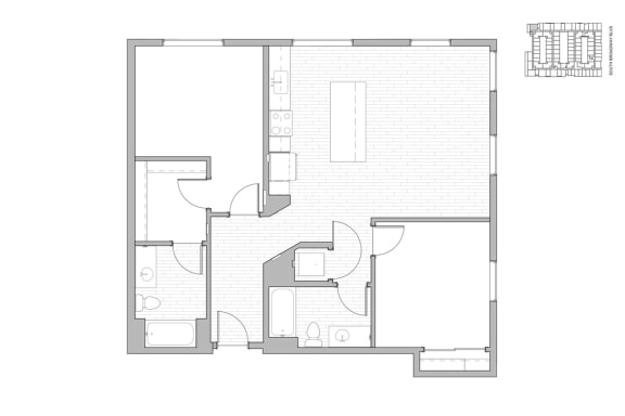 B3 floor plan at Neon Local