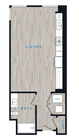 a floor plan of a room with a bed and a closet