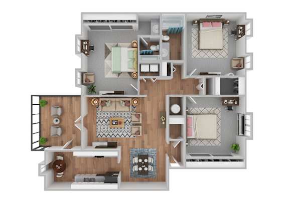 Floor Plan  a floor plan of a house with a bedroom and a living room