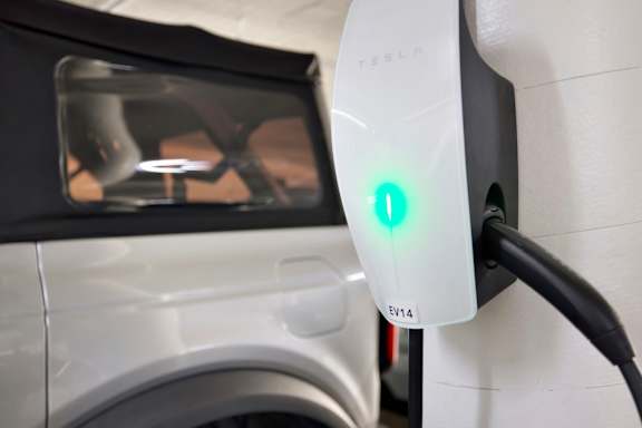 EV Charging station. at The Hilgard, Los Angeles, California