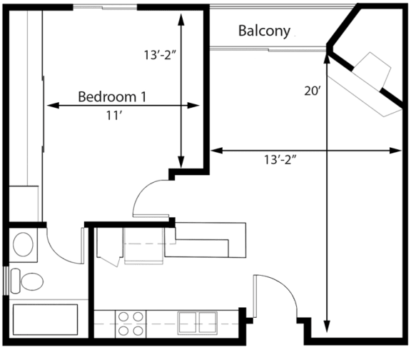 Studio, 1 & 2-Bedroom Apartments in Westwood | Midvale Towers