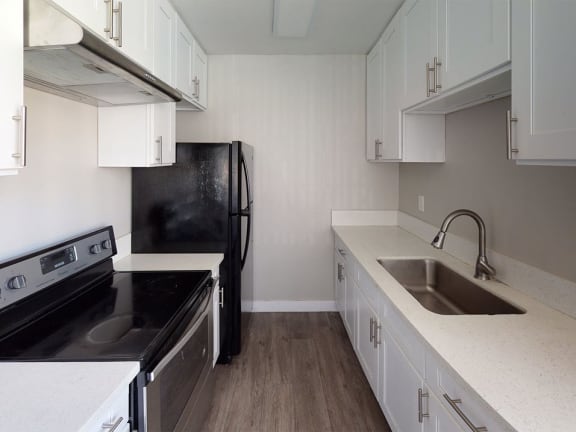 Stainless Steel Appliances in Kitchen at Occidental Apartments, Los Angeles, CA