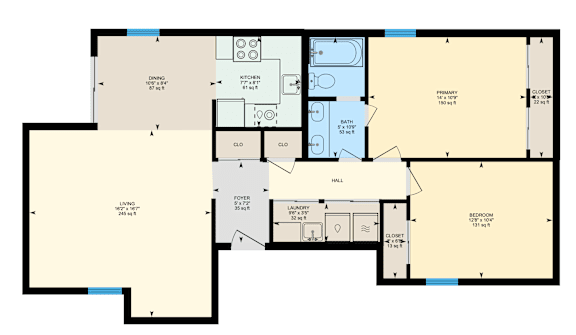 Floor Plan  2x1