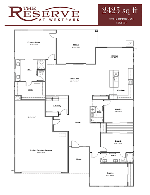 floor plan of the reserve
