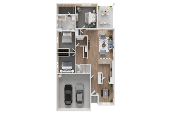 3D Floorplan 1585 at Westpark in Buckeye, Arizona