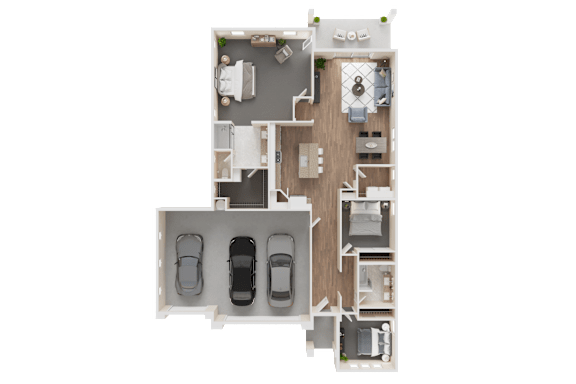 3D Floorplan 1700 at Westpark in Buckeye, Arizona