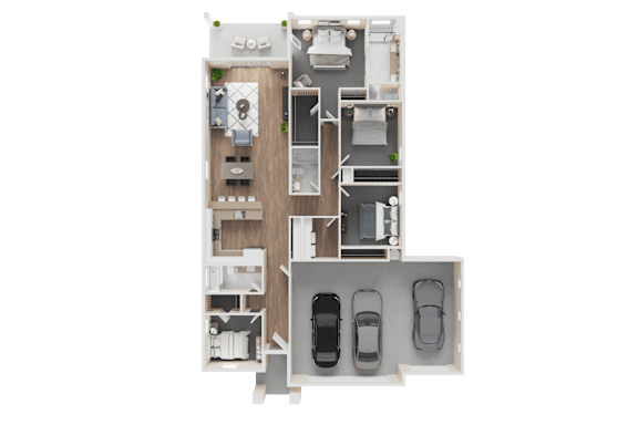 3D Floorplan 1850 at Westpark in Buckeye, Arizona