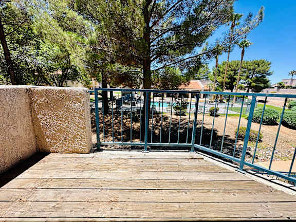 Private wooden deck at Mountain Vista, Arizona, 85635