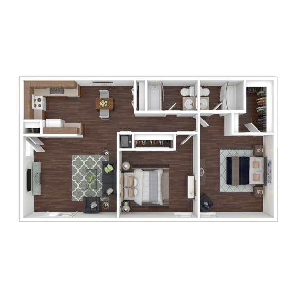 Floor Plans of Colony Park Apartments in Wichita Falls , TX