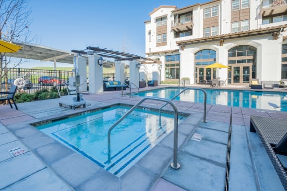take a dip in our resort style swimming pool  at Deer Creek Apartments, San Ramon, CA, 94582