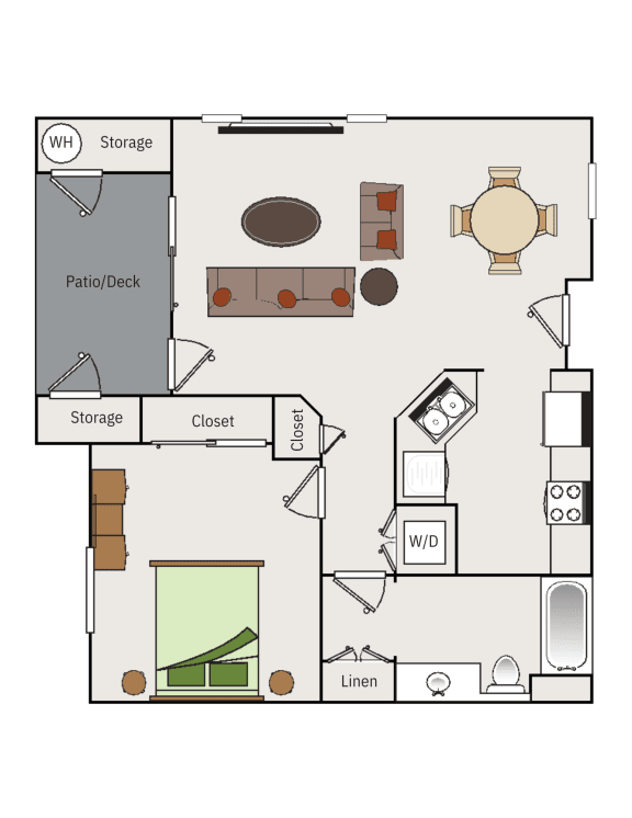 a floor plan of a small house with a kitchen and a living room  at Falcon Bridge at Gale Ranch, San Ramon, CA