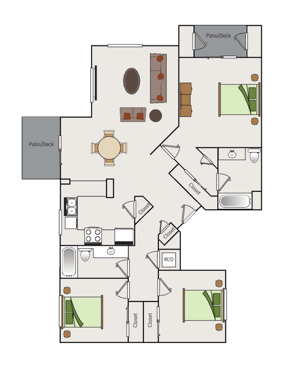 Floor Plan  a floor plan of a small house with a kitchen and a living room  at Falcon Bridge at Gale Ranch, San Ramon, CA, 94582