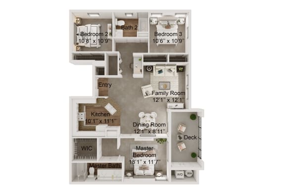 C3 Floor Plan at Monarch at Dos Vientos, Newbury Park, CA