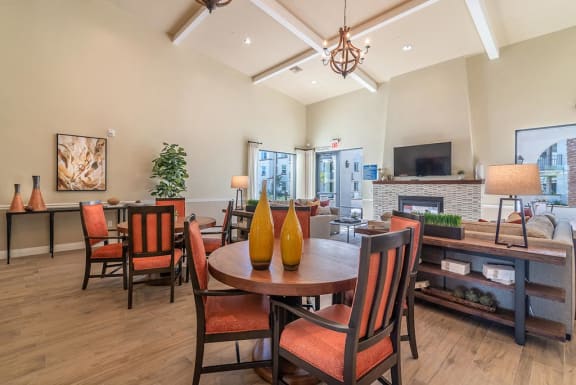 Dining table chair at Portola Senior Apartments, California, 92010