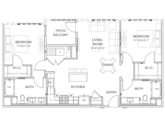 Pradera 2 Bed 2 Bath B3 at Pradera Apartments San Ramon, California 94582