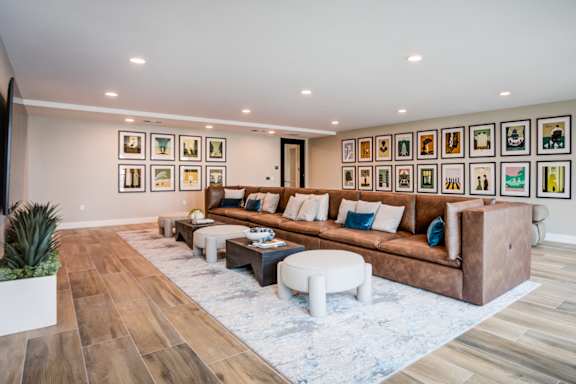 Living Area With Kitchen at Pradera Apartments, CA, 94582