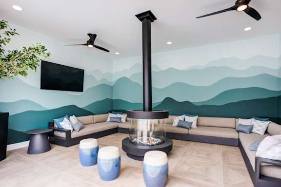 Lounge With TV at Pradera Apartments, California