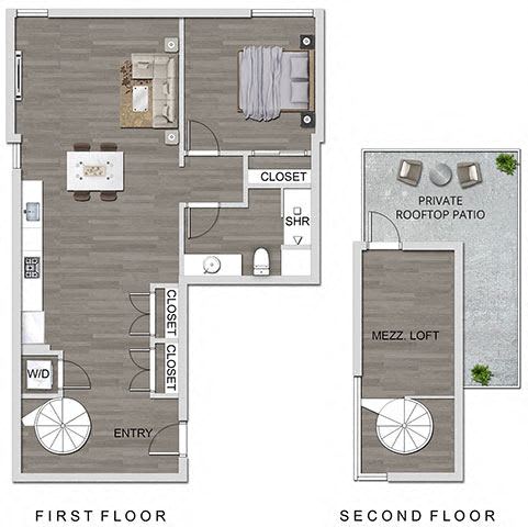 1 bed 1 bath A at The Lucky Apartments, Culver City