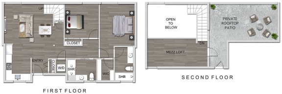 2 bed 2 bath B at The Lucky Apartments, Culver City