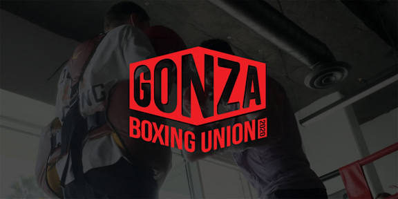 Logo for the gonza boxing union event at The Lucky Apartments, California, 90066