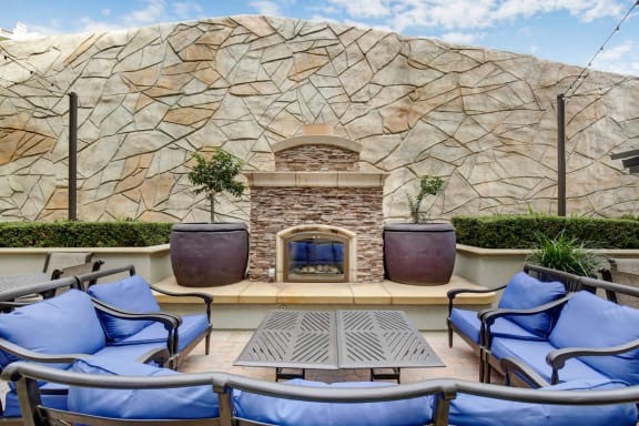 Outdoor Fireplace at Apex Mission Valley, San Diego