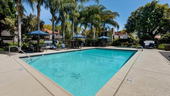 Swimming Pool With Relaxing Sundecks at BelAire, California, 91730