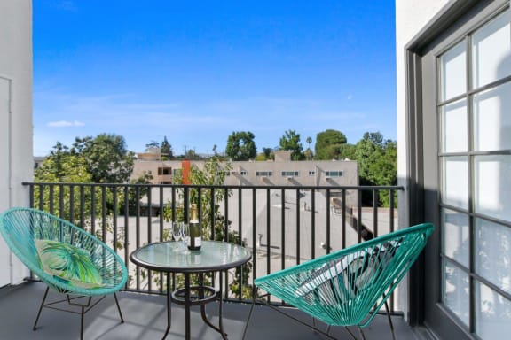 Personal Patio at Toluca Court, Toluca Lake, CA, 91602