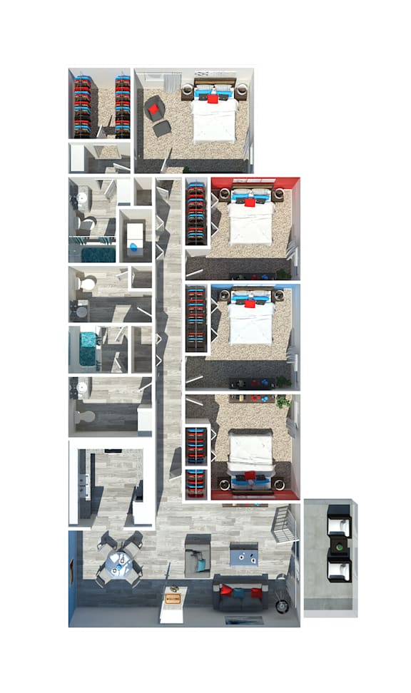 4 Bedroom Floor Plan 4 Bedroom Floor Plan at Addison at Sutherland, Knoxville