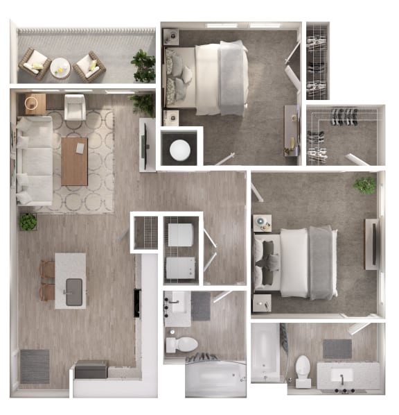 B1b Floor Plan at Estraya Boerne, Texas, 78006