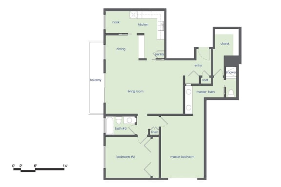 a floor plan of a house with an open floor plan