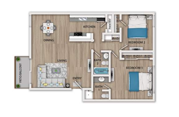 Floor Plan  a floor plan of a bedroom with a bathroom and a living room