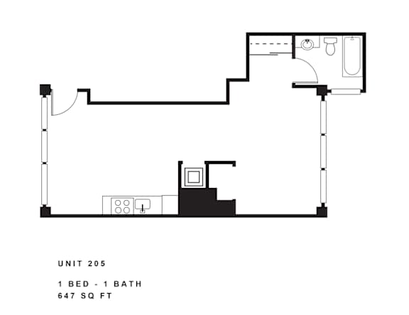 Floor Plan  a floor plan of a house with a bedroom and a loft