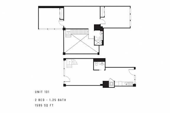 Floor Plan  a floor plan of a house with a bedroom and a bathroom