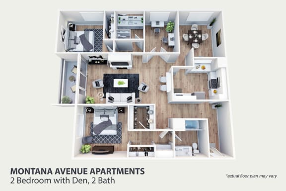 Floor Plan  2 bedroom floor plan  the residences at sawmill estates apartments