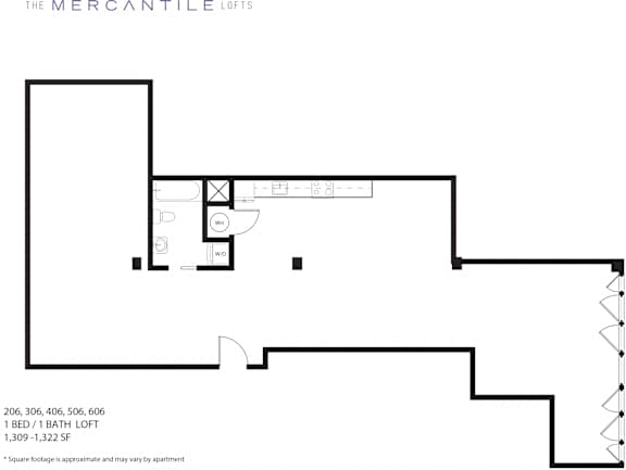 Floor Plan  a floor plan of a house with a bedroom and a living room