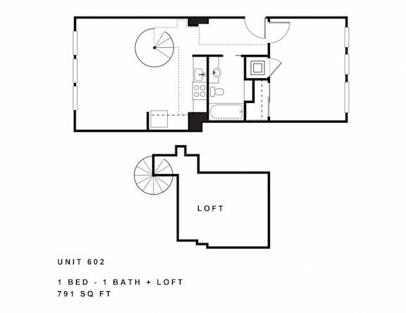 Floor Plan  a floor plan of a 1 bedroom floor plan with roommates