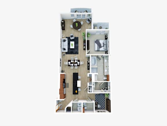 Floor Plan  a floor plan of a house with a bedroom and a living room