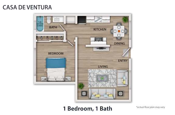 Floor Plan  the saca floor plan  1 bedroom  112