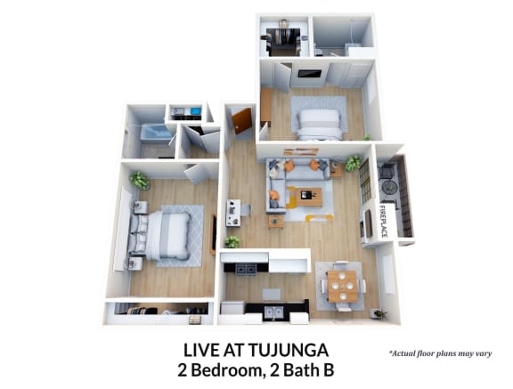 the outlook floor plan  luxe at tunga 2 bedroom 2 bath b