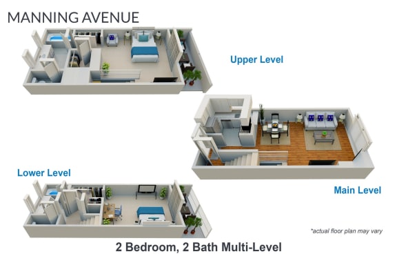 Floor Plan  2 Bedroom, 2 Bath