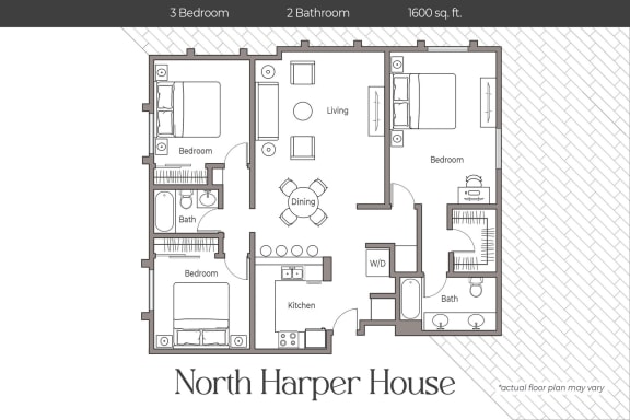 Floor Plan  a floor plan of north hanger house