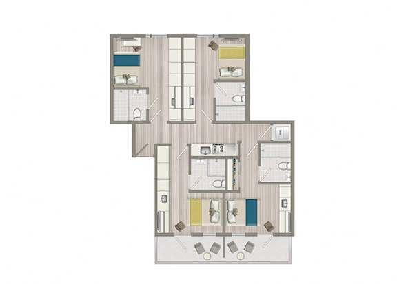 Unit 5 at The Aster, Los Angeles, 90024