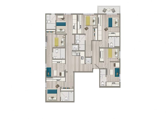 Unit 6 at The Aster, California
