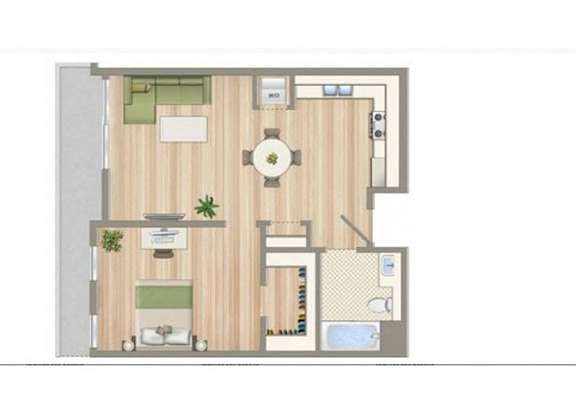 G Floor Plan G Floor Plan at Seventh West Apartments, California, 90401