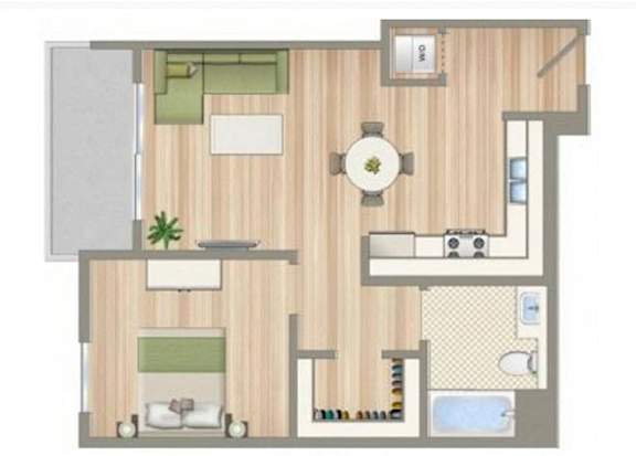 I Floor Plan I Floor Plan at Seventh West Apartments, Santa Monica, CA 90401