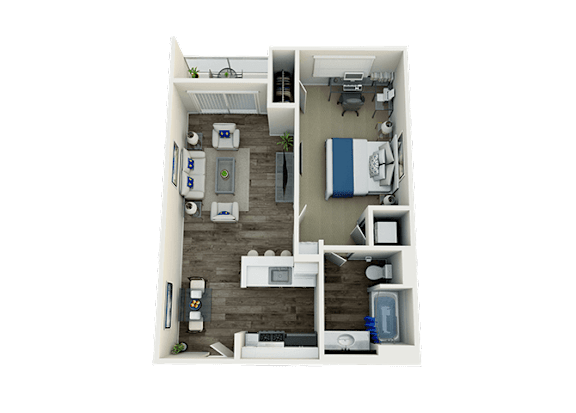 A2 Floor Plan A2 Floor Plan at Vues on Gordon, California