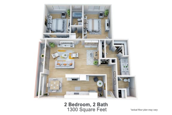 2 bedroom 2 bath floor plan  the residences at