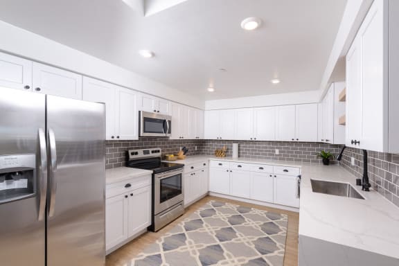 Upgraded stainless steel appliance package